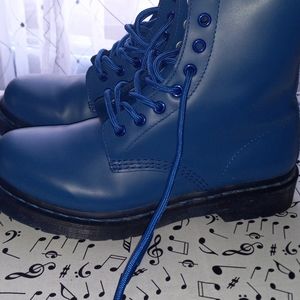 DrMarten blue lace up boots